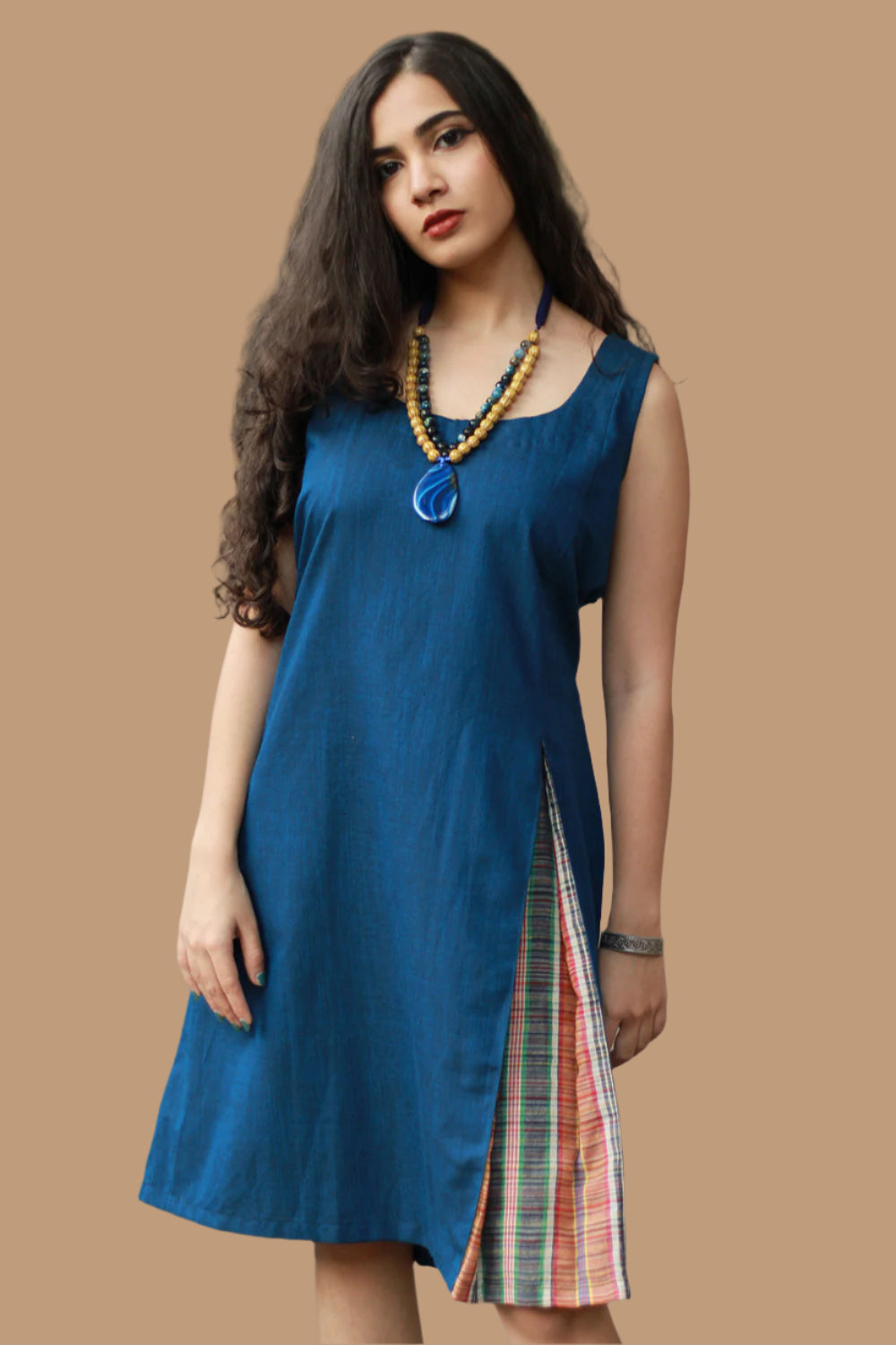 Checkered Cheer | Short Dress | Sapphire Gamcha