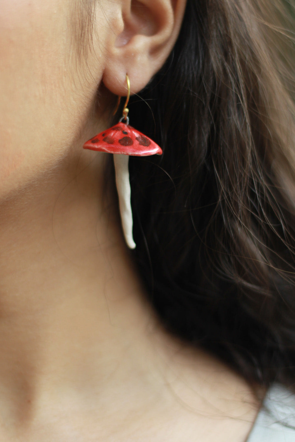 Sadhvi | Ceramic Toad Stools | Red Long