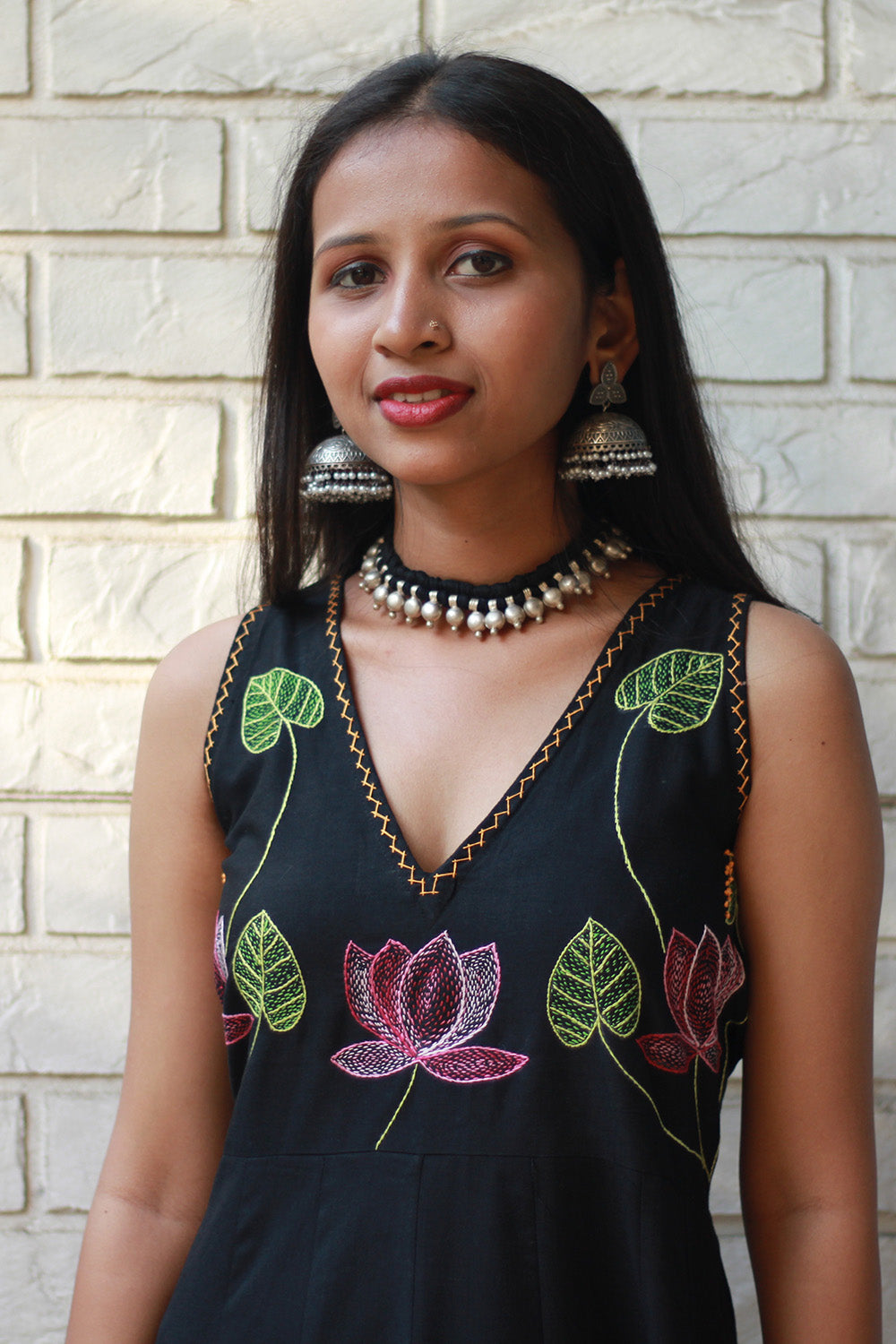 Saroj | Khwaab | Long Kali Dress | Noir