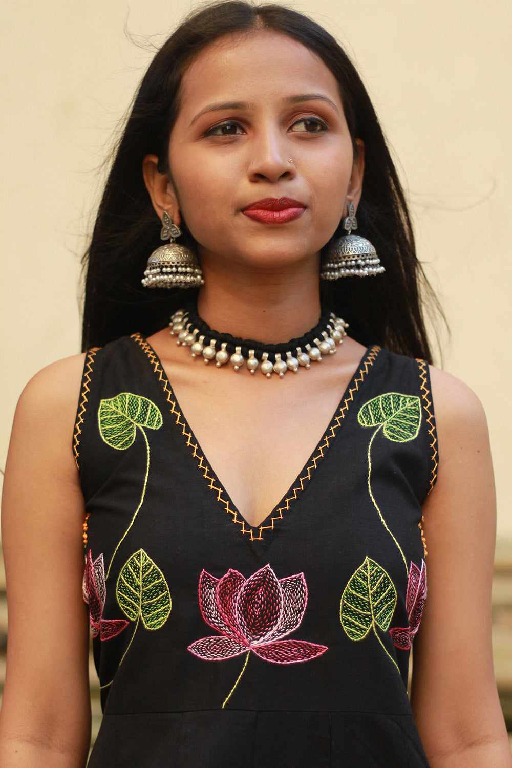 Saroj | Khwaab | Long Kali Dress | Noir