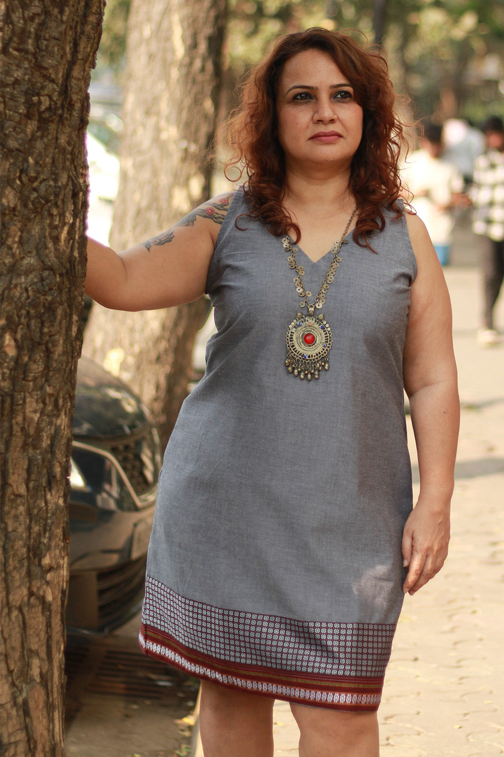 Twinkle Toes | Short Dress | Slate Cotton & Khunn