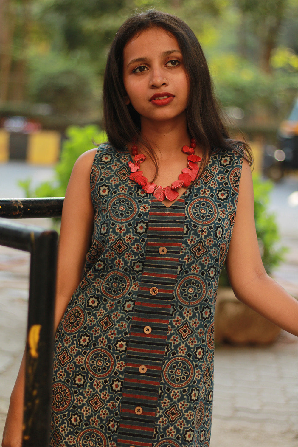 Titli | Short Dress | Indigo Universe Ajrakh