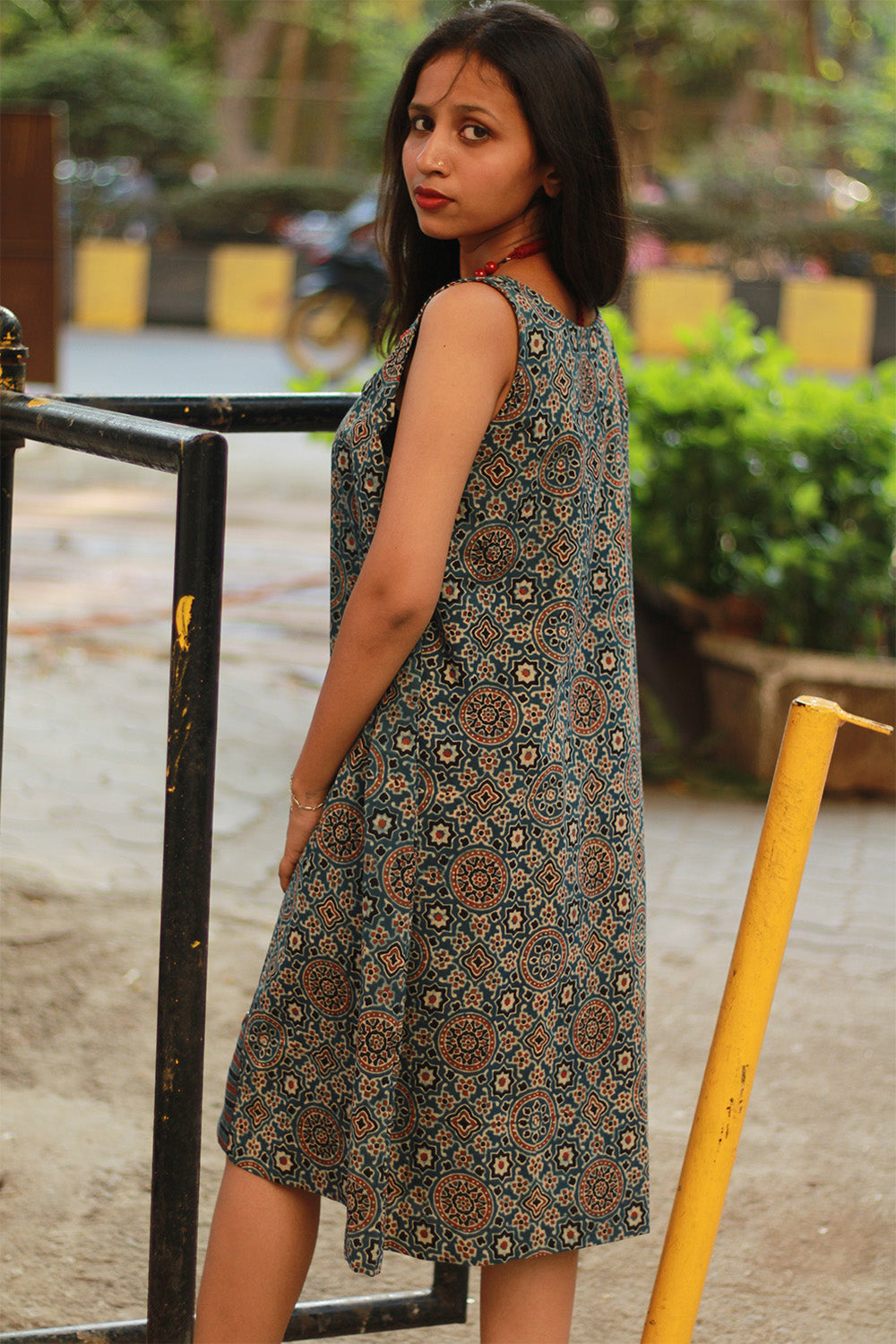 Titli | Short Dress | Indigo Universe Ajrakh