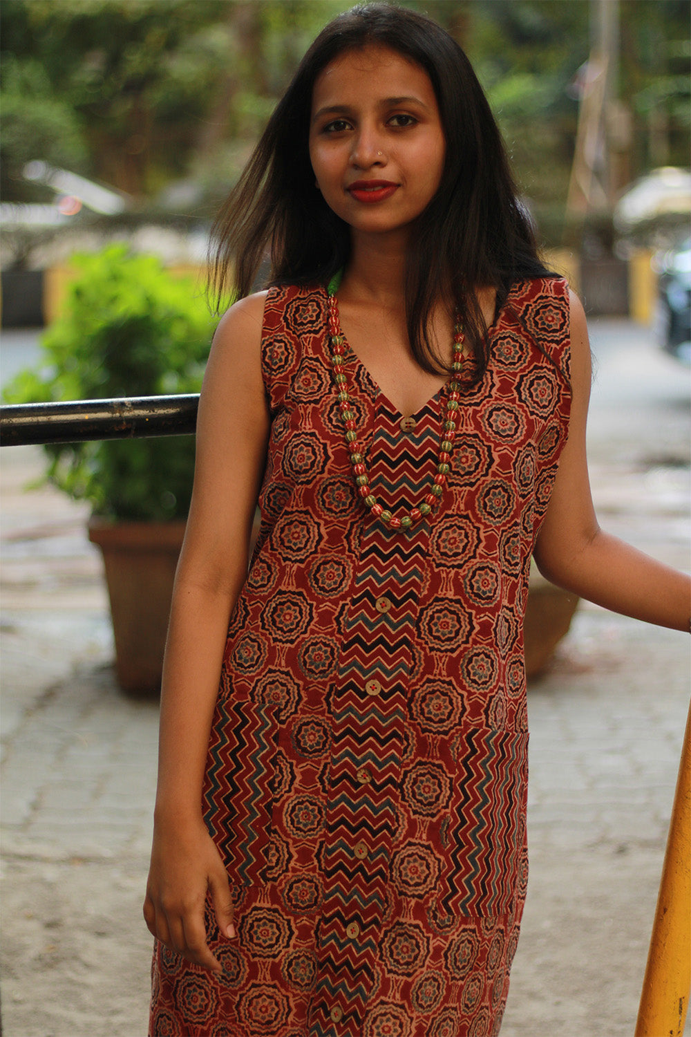 Titli | Short Dress | Madder Universe Ajrakh