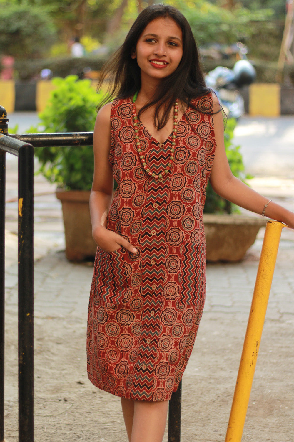 Titli | Short Dress | Madder Universe Ajrakh