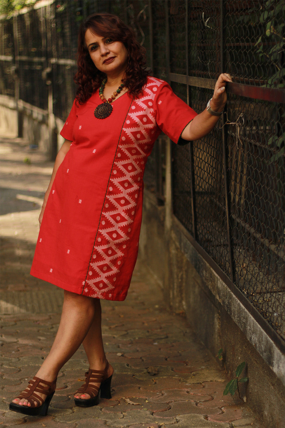 Cherry Fig | Short Dress | Crimson