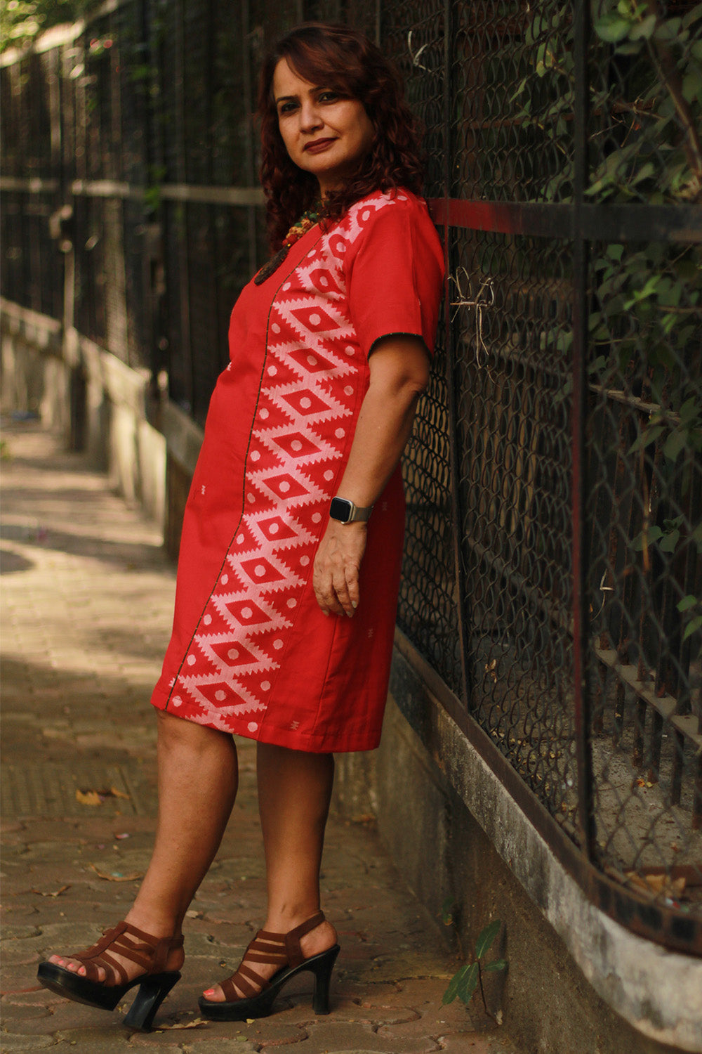 Cherry Fig | Short Dress | Crimson