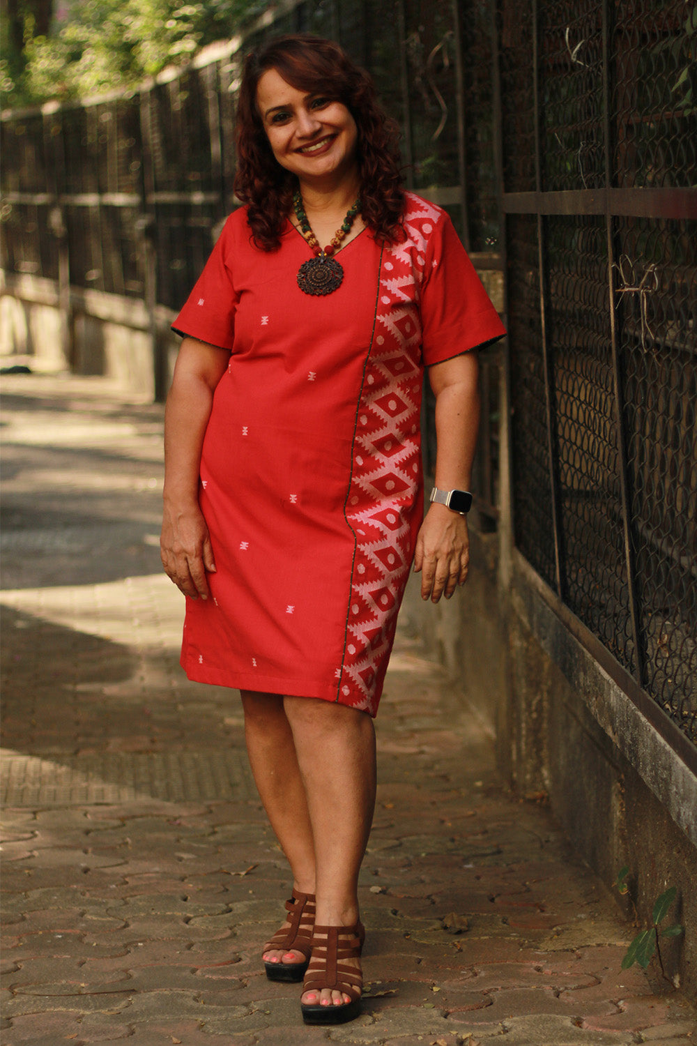 Cherry Fig | Short Dress | Crimson