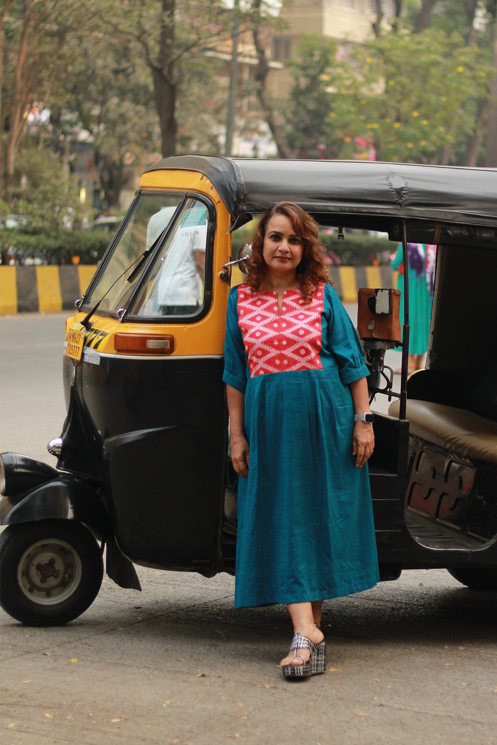 Cherry Fig | Long Dress | Teal