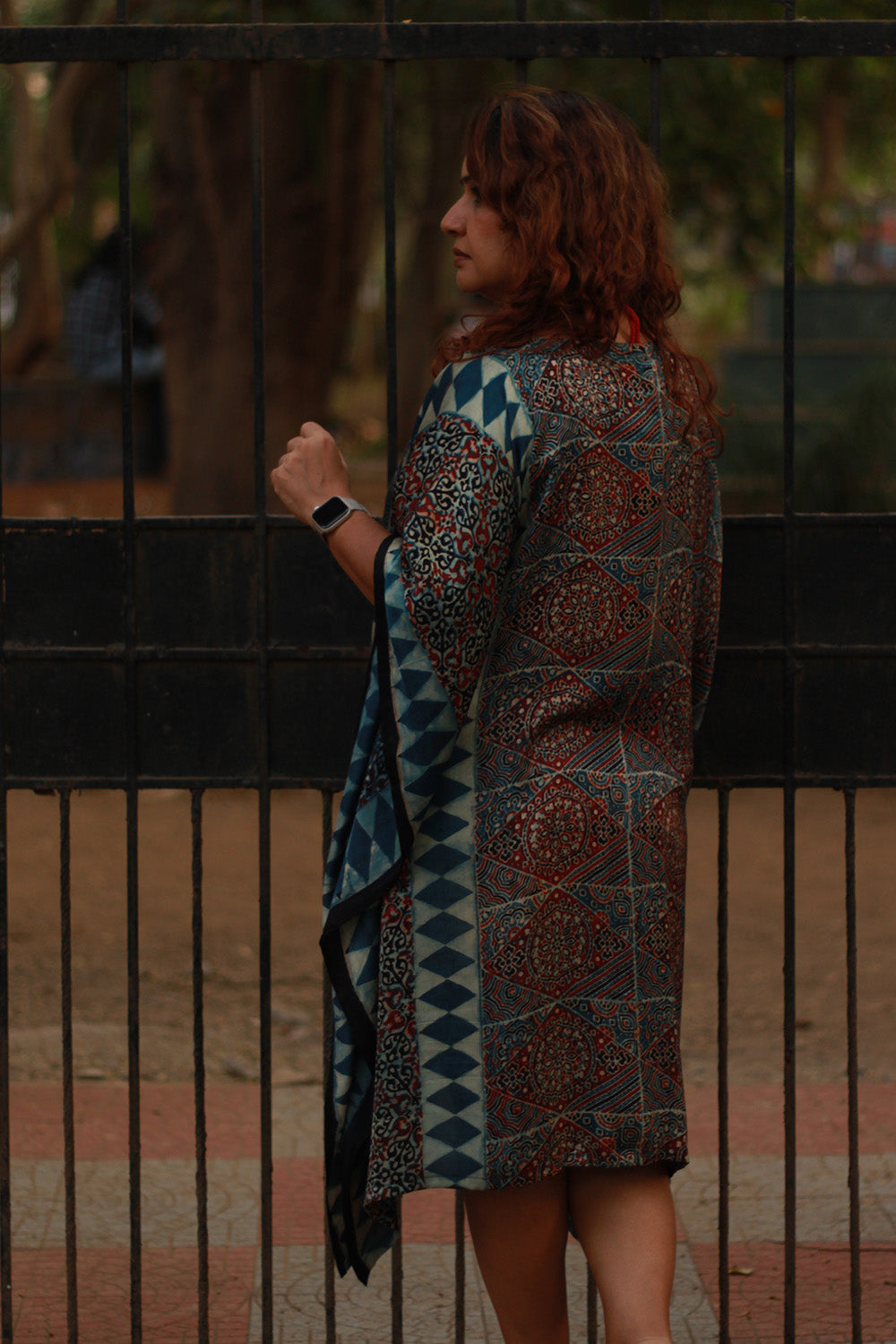 Sitaara | Modal Silk Kaftan | Blue Universe