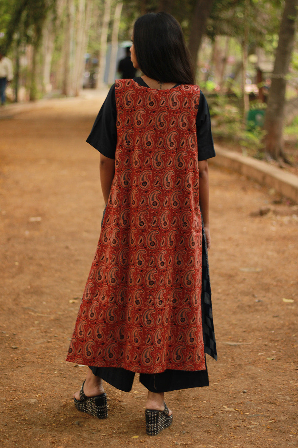 Dohra | Reversible Jacket | Indigo / Madder Kairi Ajrakh