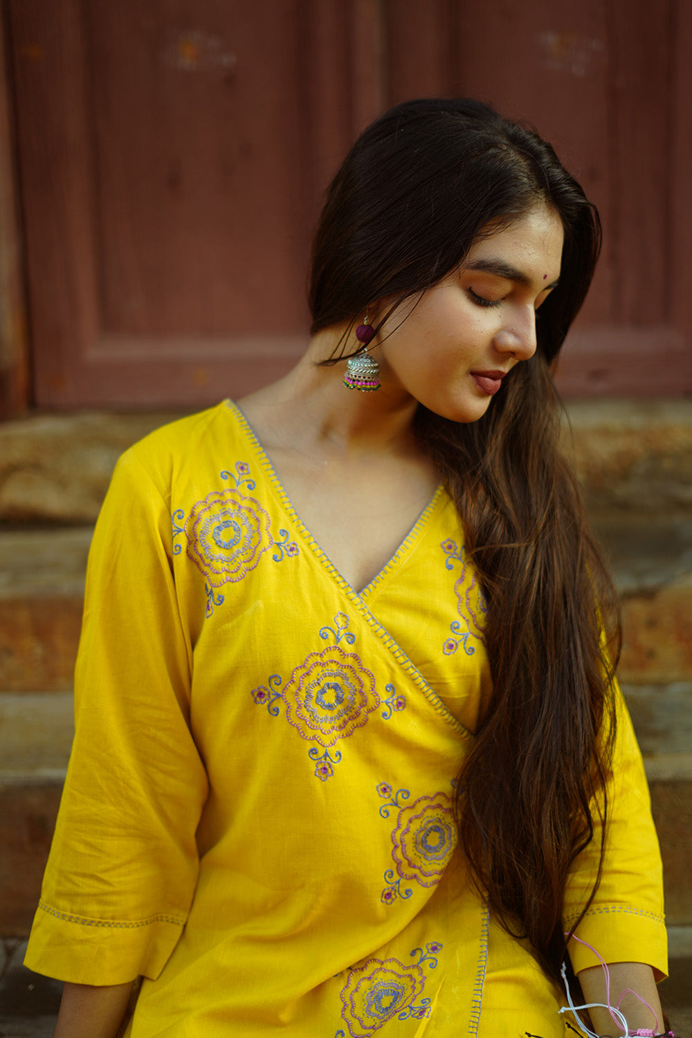 Zardi Nazakat | Hand Embroidered Angarkha