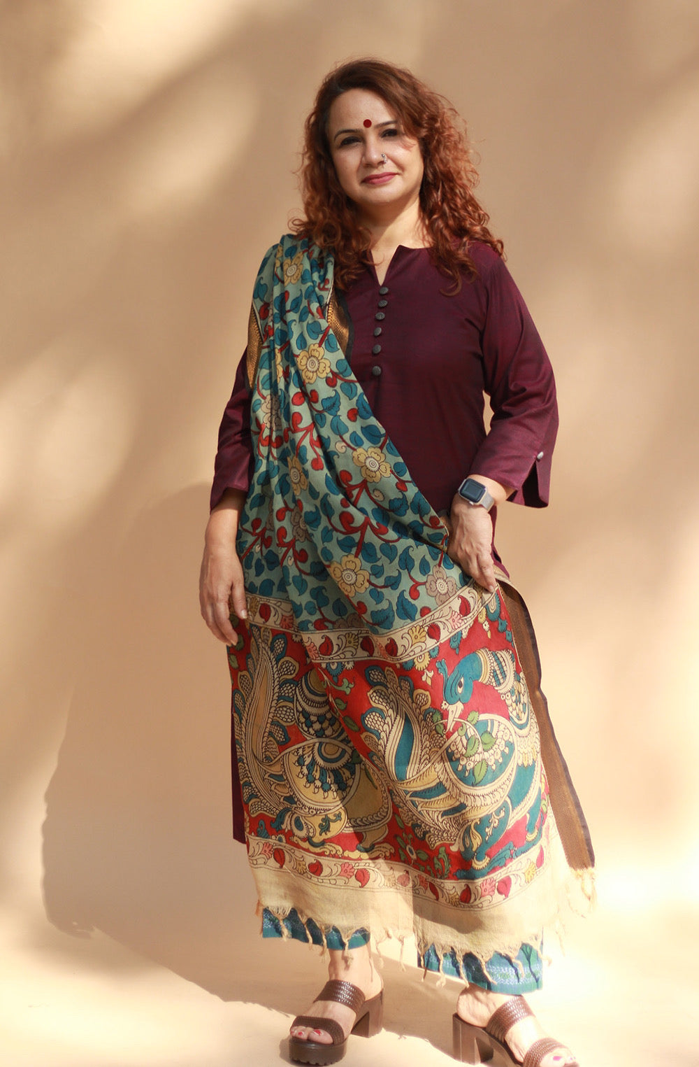 Nitya | Long Kurta | Wine