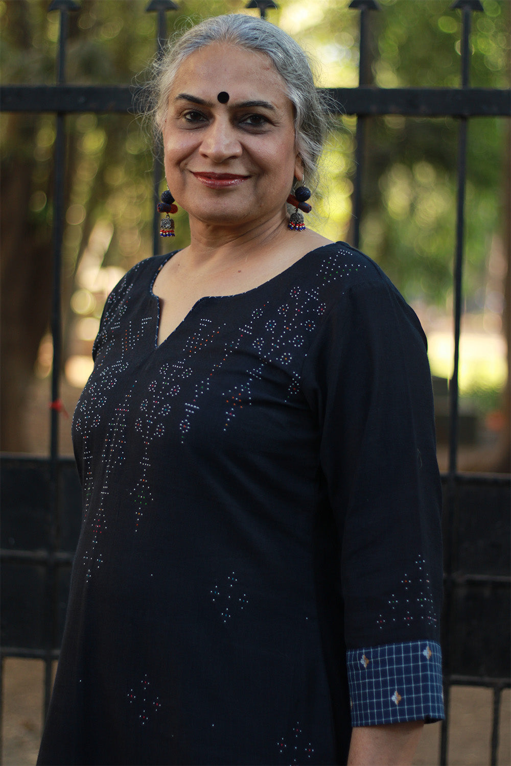 Daana | Tangaliya Kurta | Blue with Checks