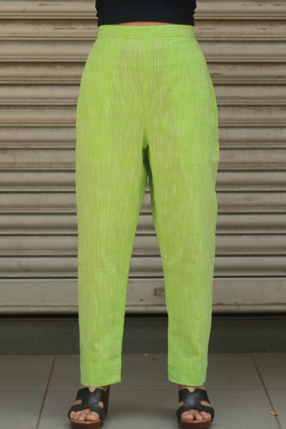 Amala | Slim Pants | Neon Green