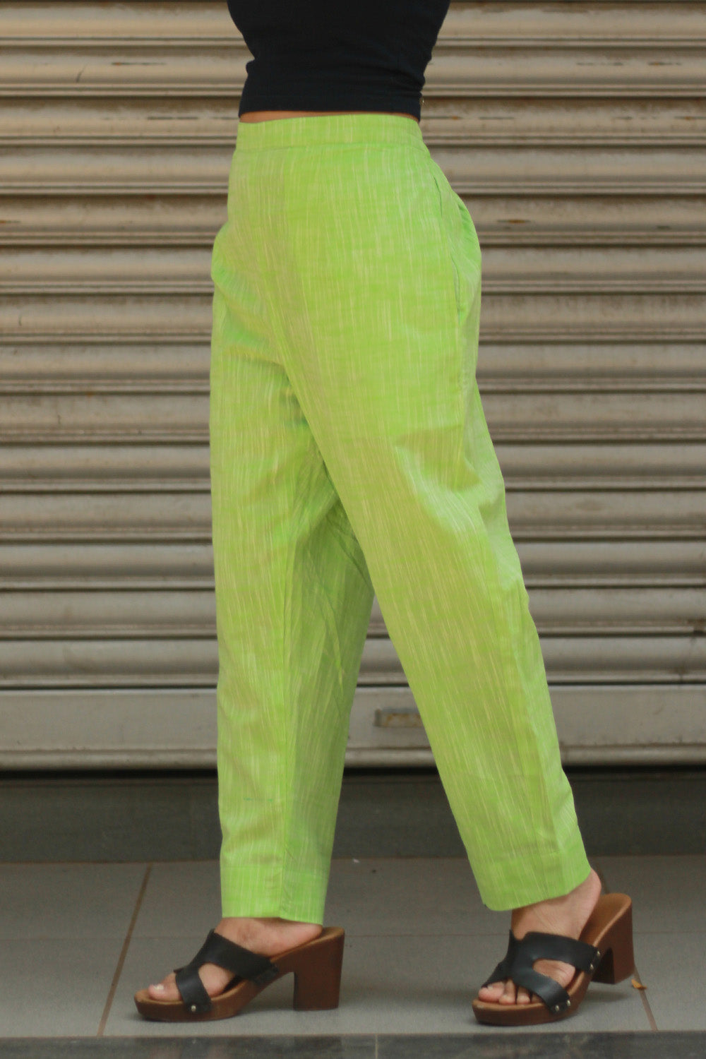 Amala | Slim Pants | Neon Green