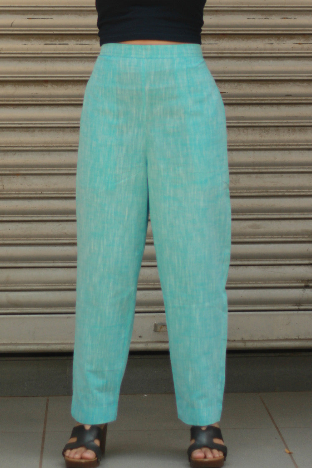 Amala | Slim Pants | Sky Blue