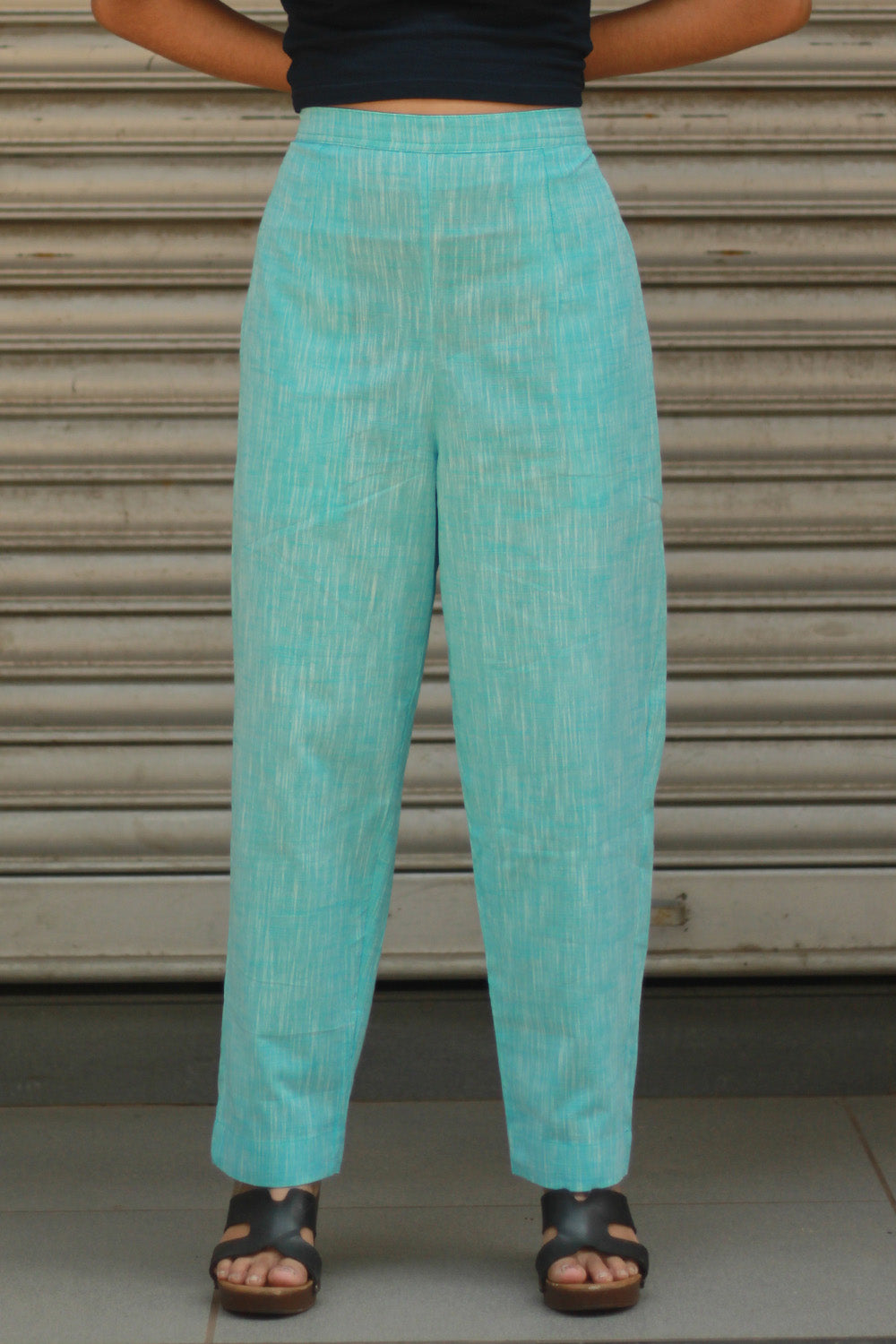 Amala | Slim Pants | Sky Blue