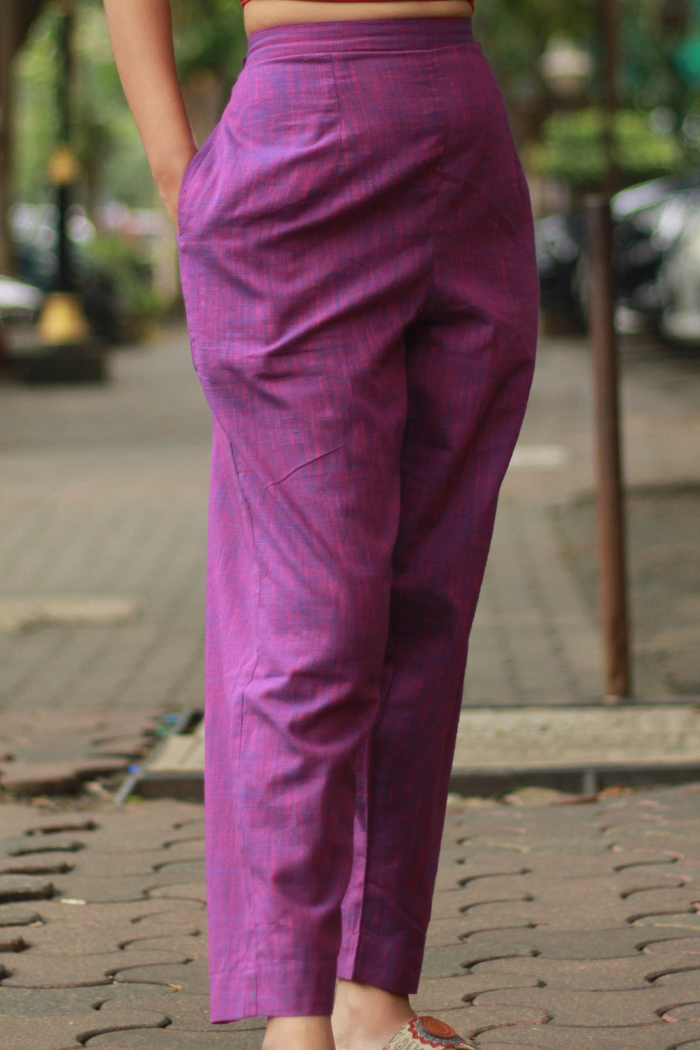 Amala | Slim Pants | Purple