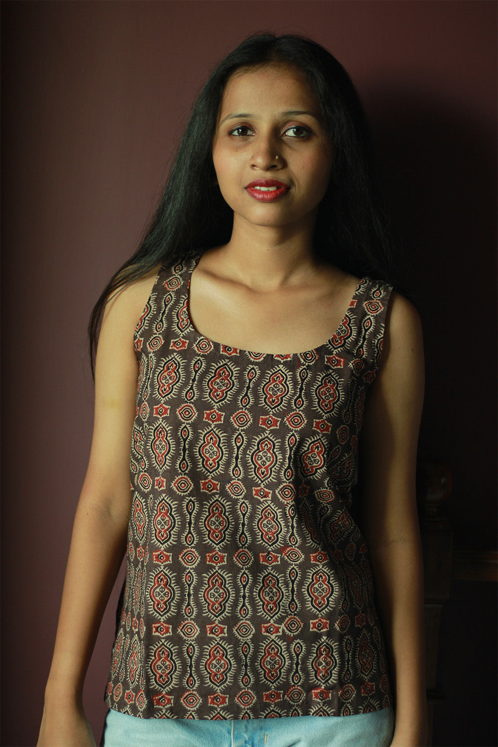 Sleeveless Top | Cotton | Sienna Ajrakh