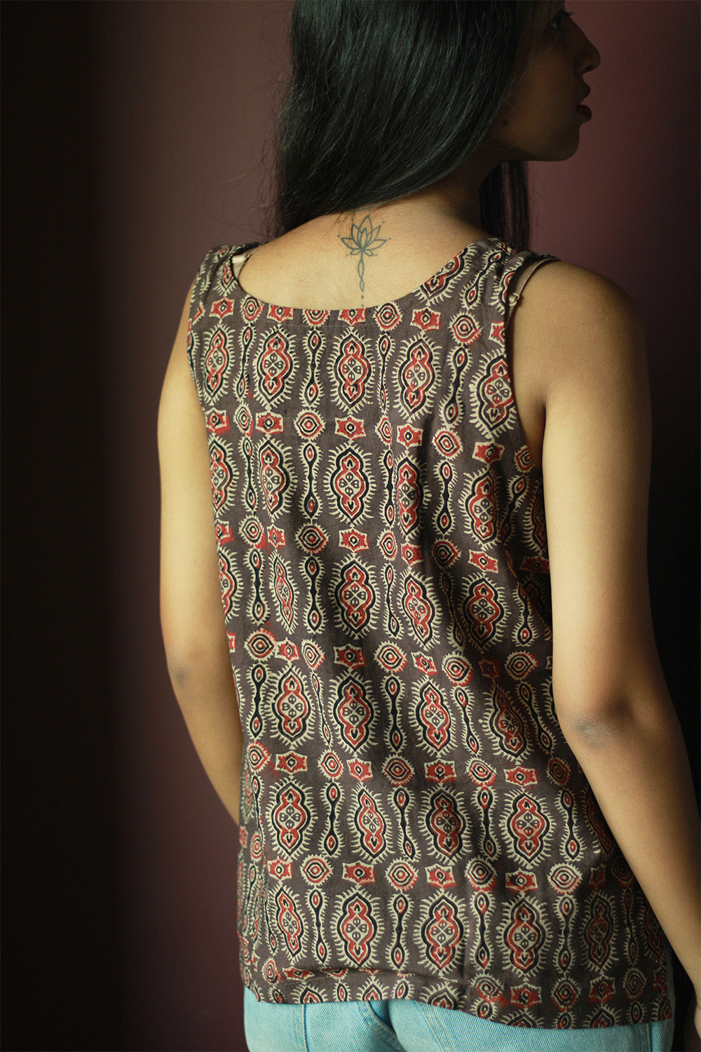 Sleeveless Top | Cotton | Sienna Ajrakh