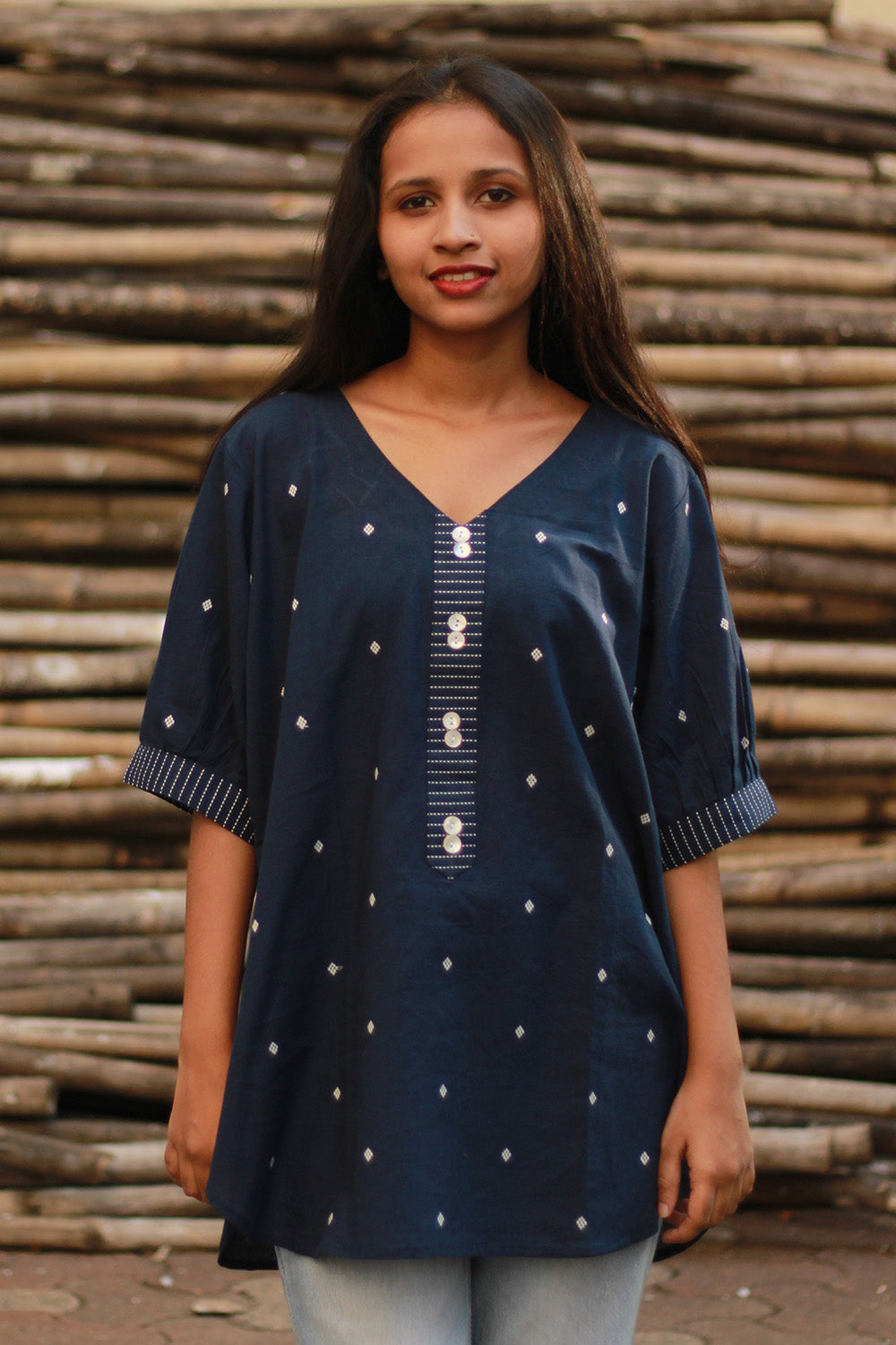 Madhura | Tunic | Blue Cotton