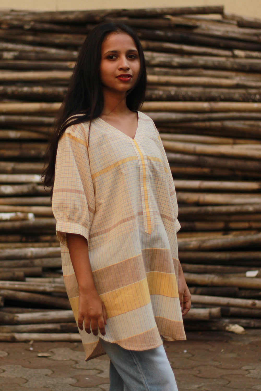 Madhura | Tunic | Yellow Cotton