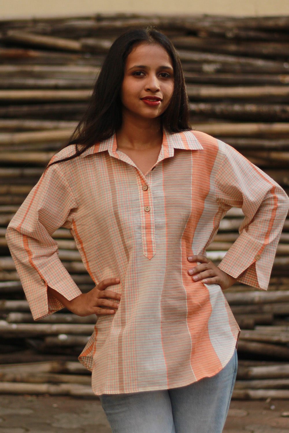 Madhura | Tunic | Tangerine Cotton