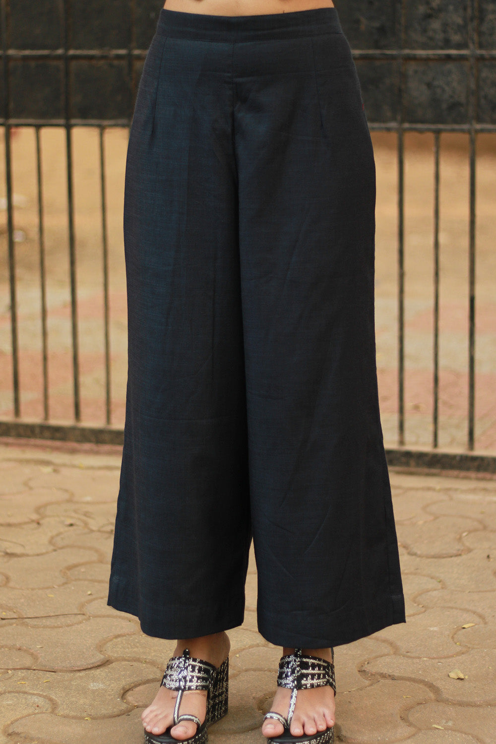 Saumya | Wide Leg Pants | Ink Blue