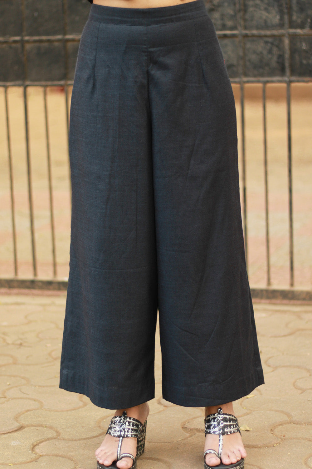 Saumya | Wide Leg Pants | Ink Blue