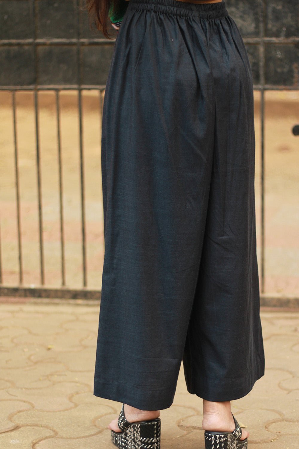 Saumya | Wide Leg Pants | Ink Blue