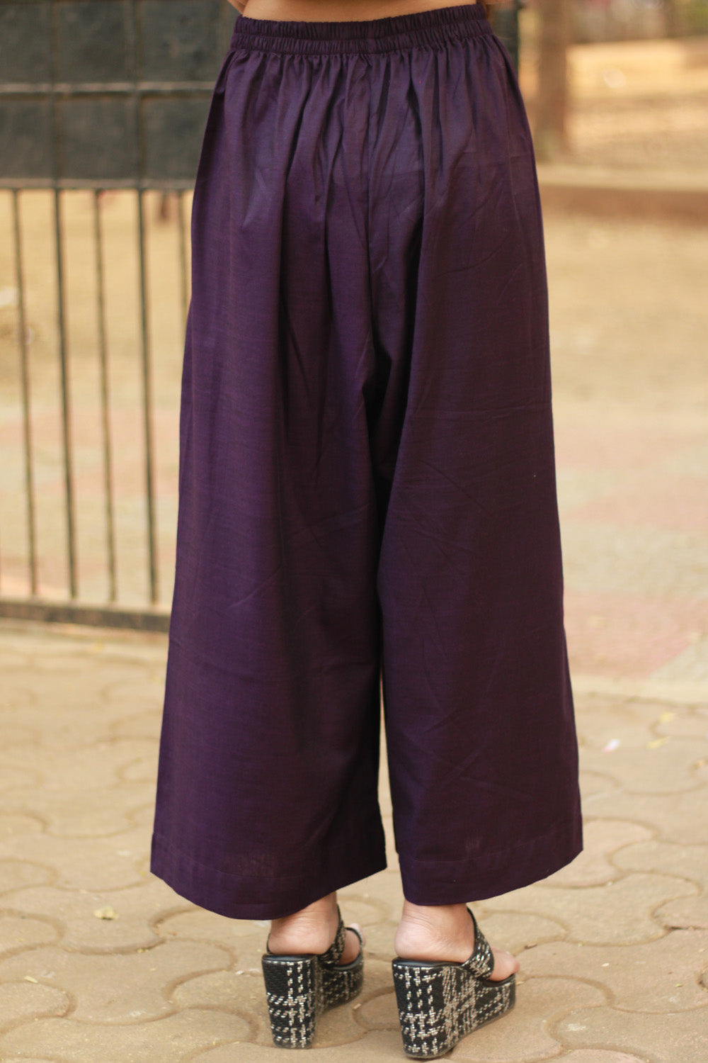 Saumya | Wide Leg Pants | Purple