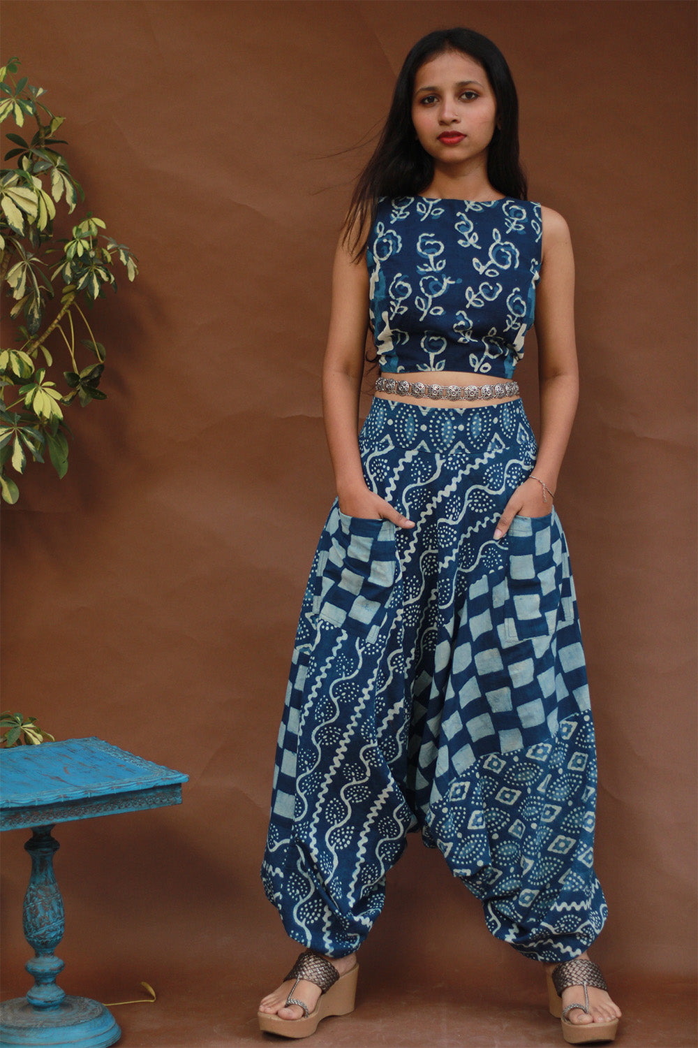 Wayfarer | Drop Crotch Pants | Indigo Medley