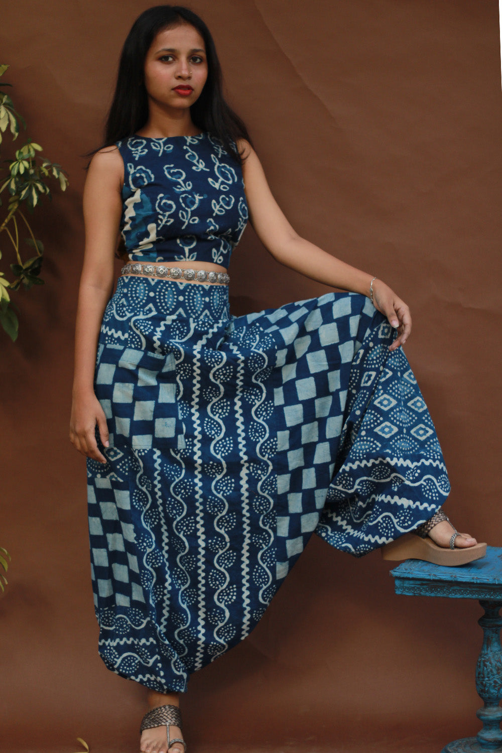 Wayfarer | Drop Crotch Pants | Indigo Medley