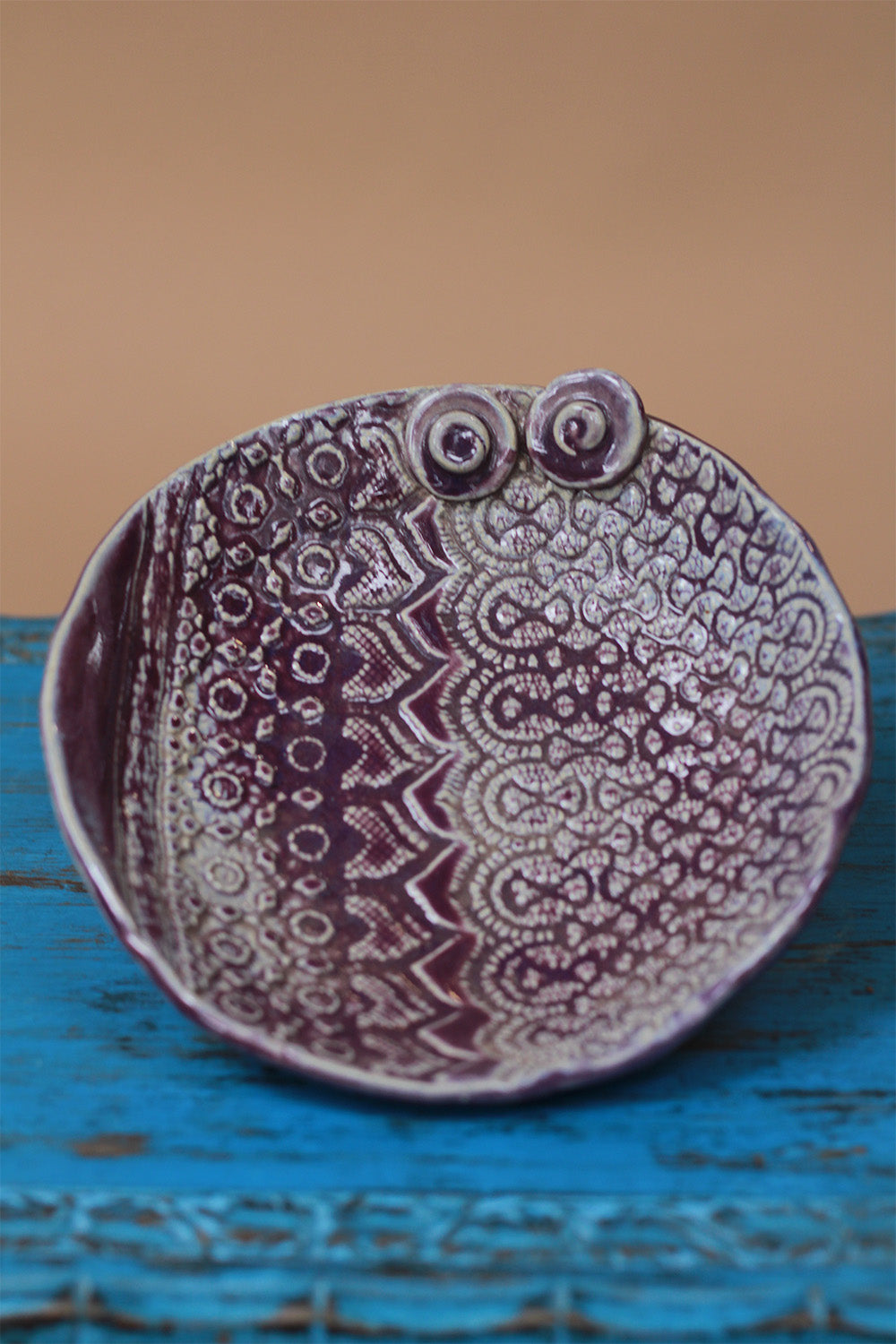 Mrudgandh | Ceramic Owl Platter