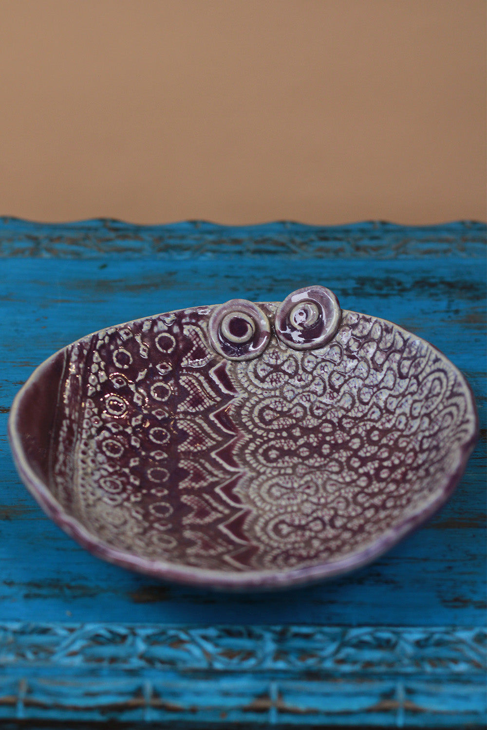 Mrudgandh | Ceramic Owl Platter