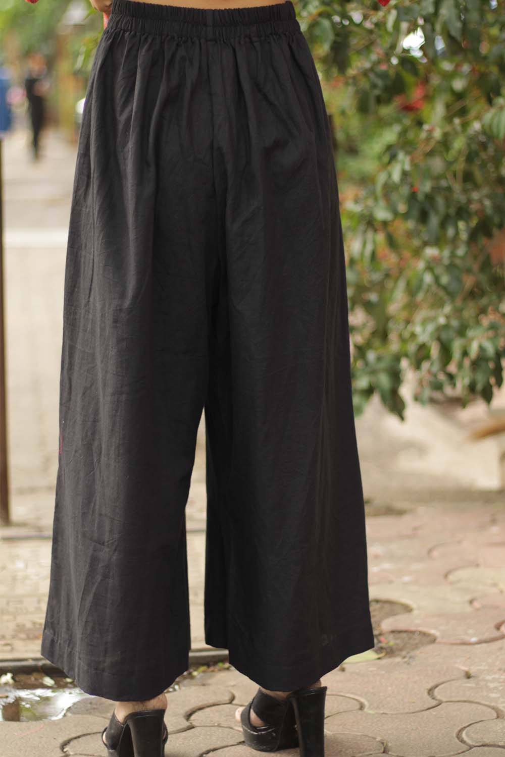 Saumya | Wide Leg Pants | Intense Black