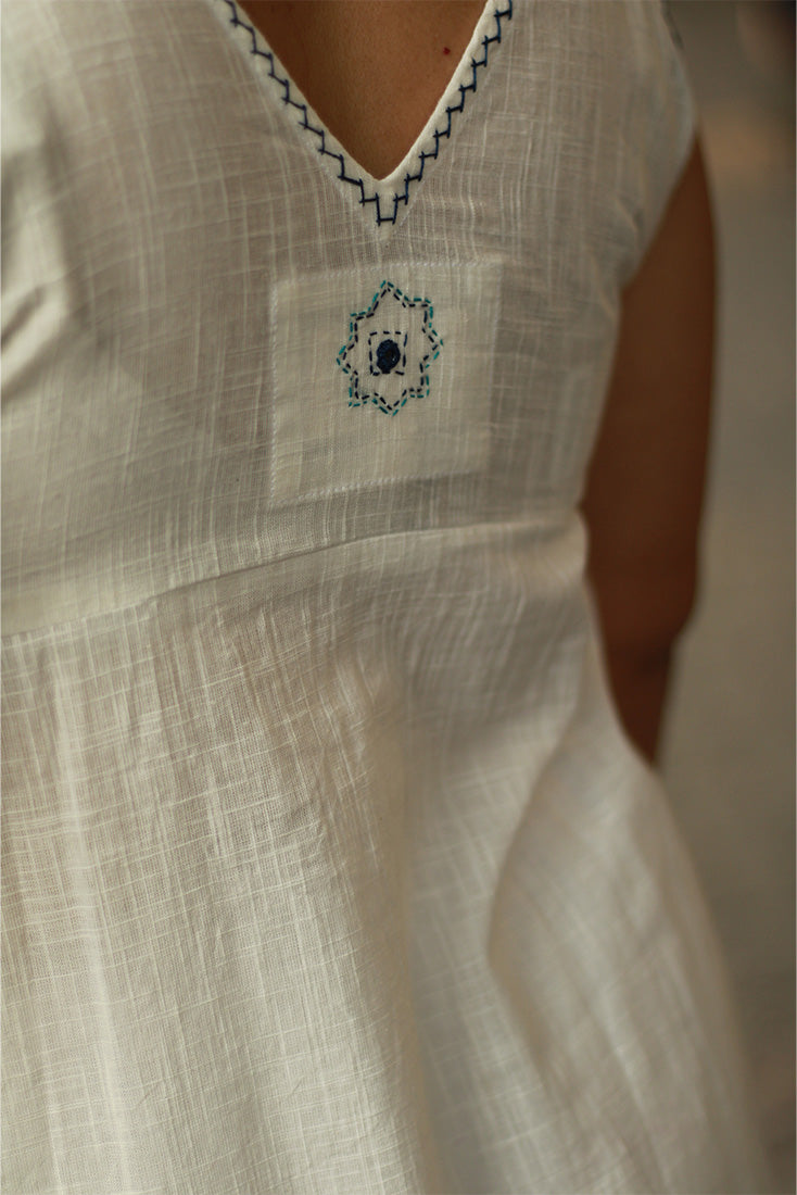Khwaab | Long Kali Dress | White