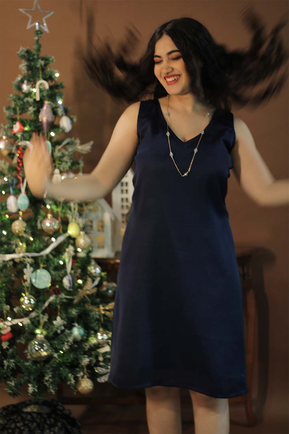 Starlight | Sleeveless Modal Dress | Sapphire Blue