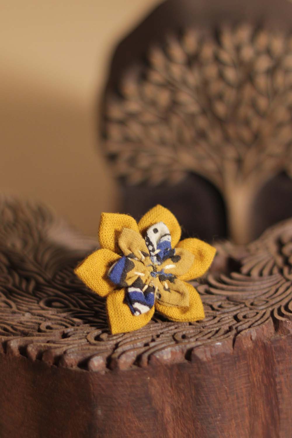 Chulbuli | Florette Rings | Mustard