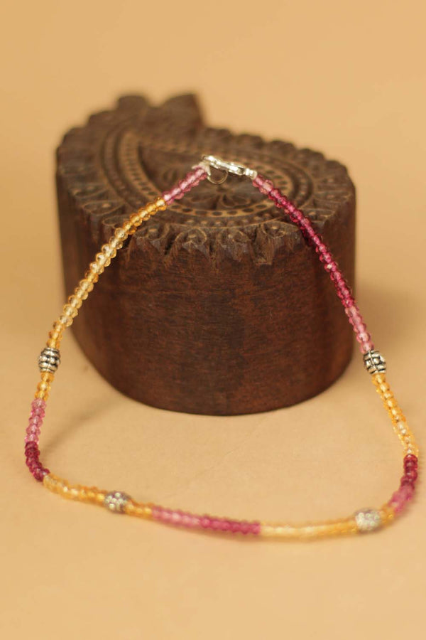 Beaded Anklet- Candy Crystals