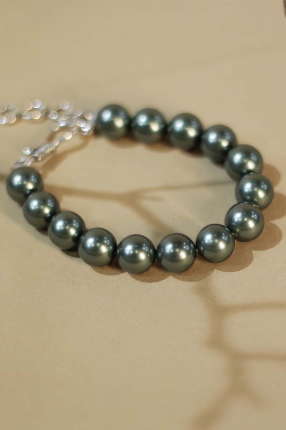 Bracelet | Moss Green Shell Pearl