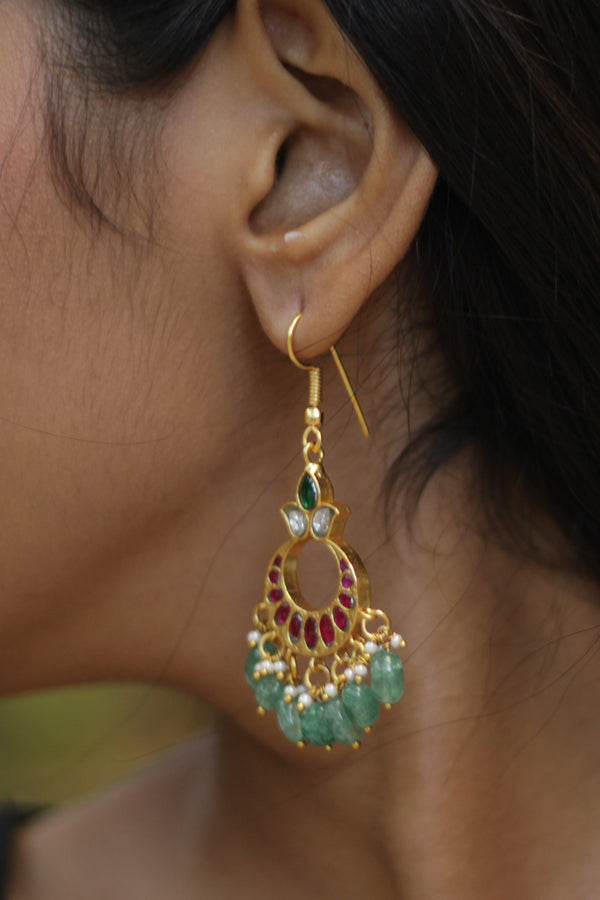 Vatsala | Temple Earrings | Ardh Chandra
