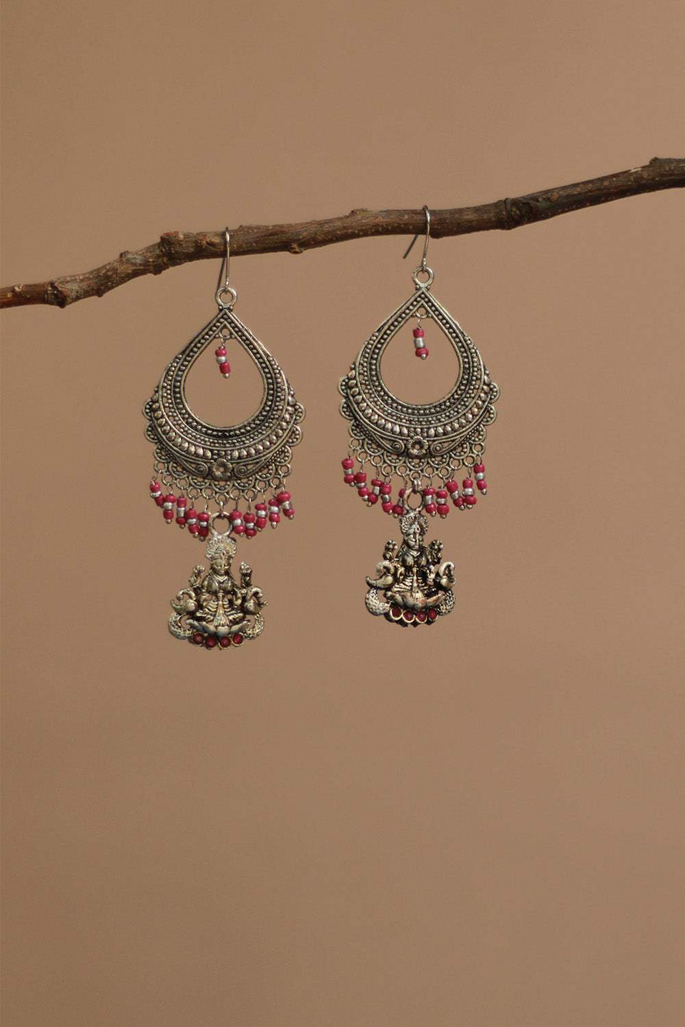 Rimjhim | Beaded Earrings | Pink