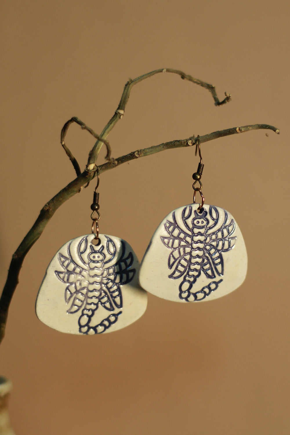 Mrida | Ceramic Earrings | Scorpion