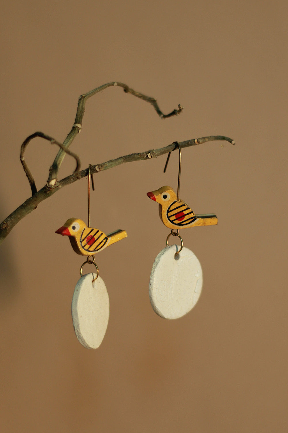 Mrida | Ceramic Earrings | Bird