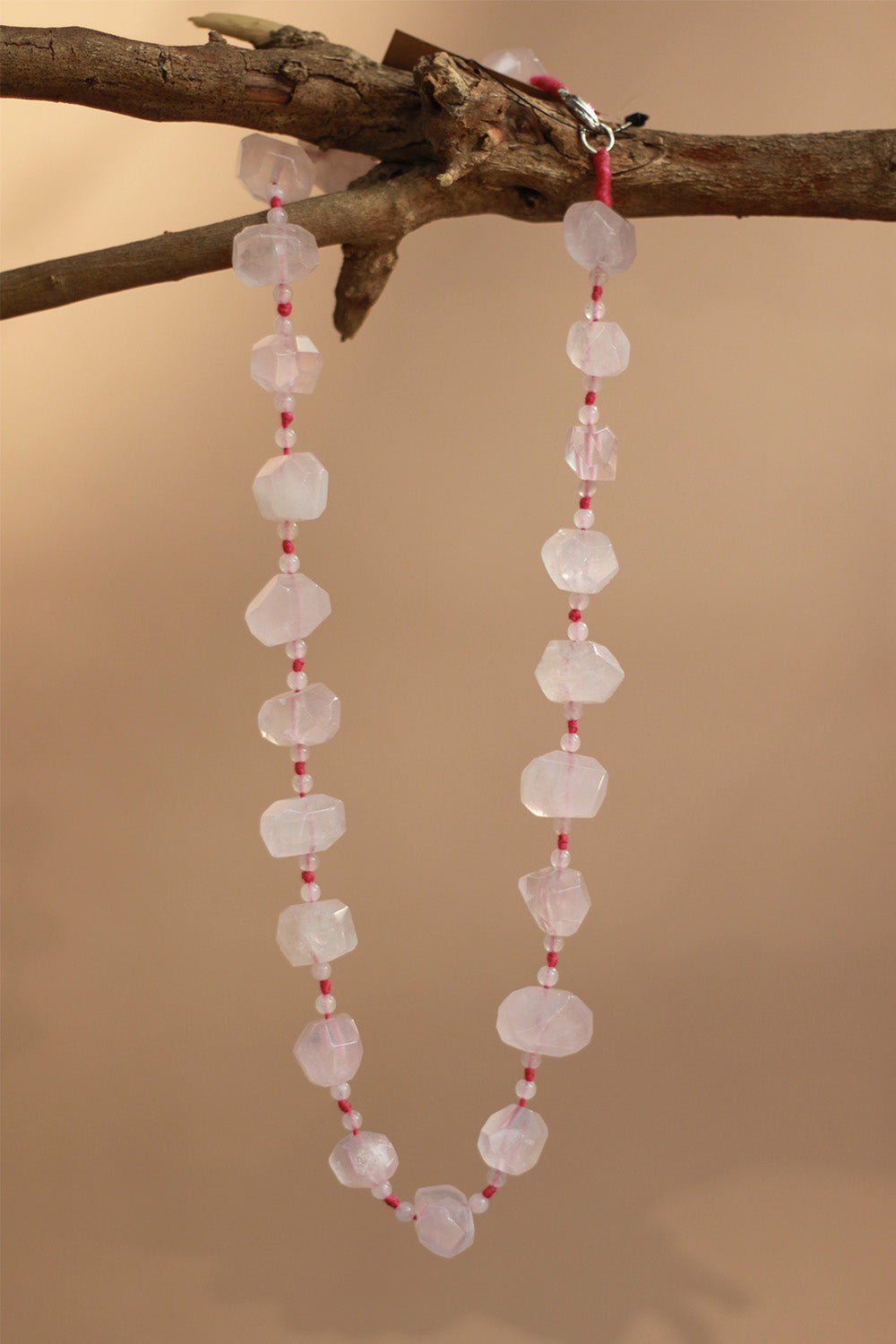 Necklace | Faceted Rose Quartz
