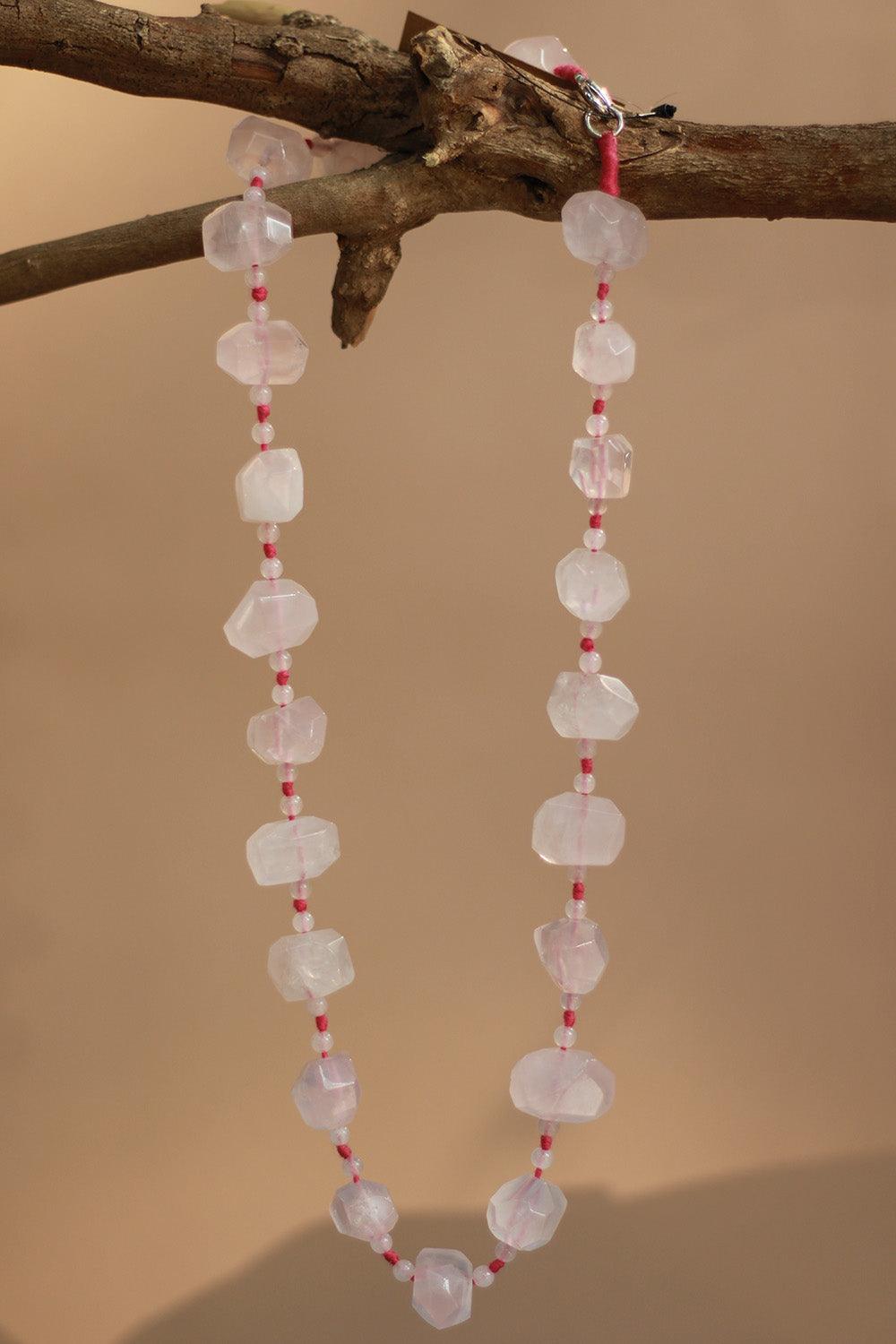 Necklace | Faceted Rose Quartz