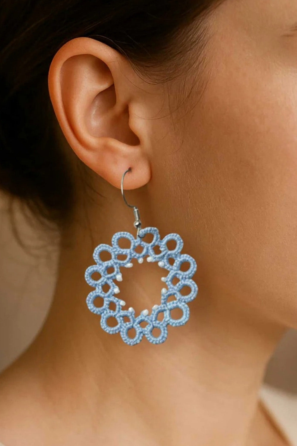 Knots to Node | Powder Loop Earrings