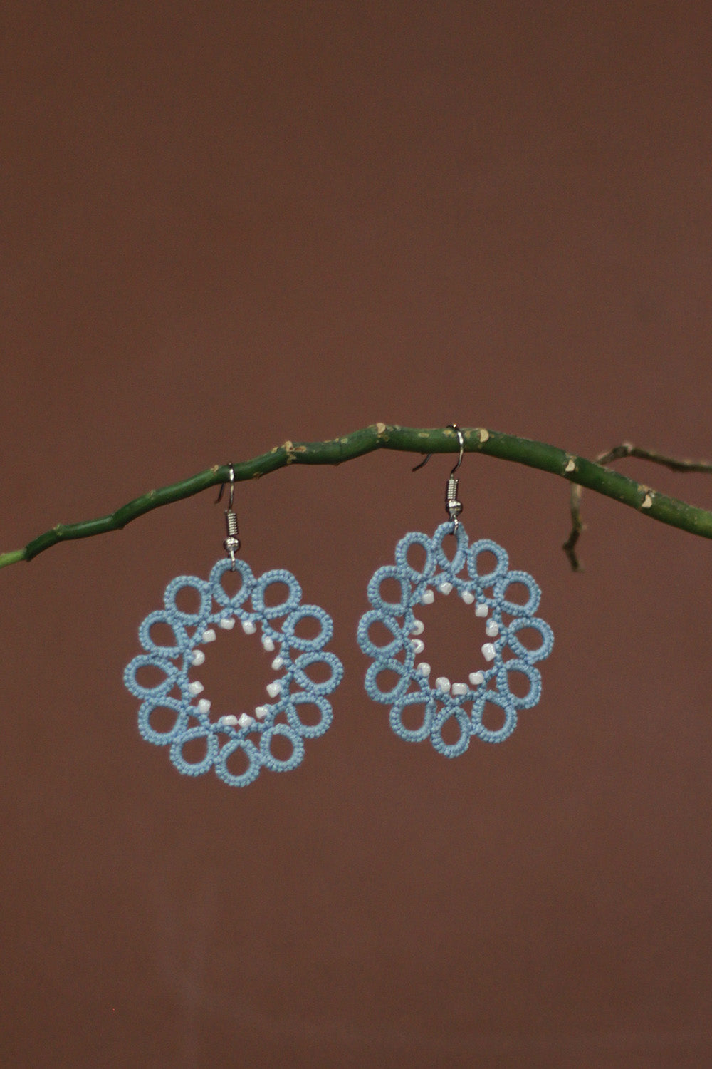Knots to Node | Powder Loop Earrings